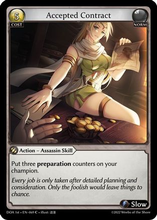 Accepted Contract (069) - Dawn of Ashes 1st Edition Foil - The Grand Archivist