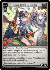 Allen, Beast Beckoner (016) - Dawn of Ashes 1st Edition - The Grand Archivist