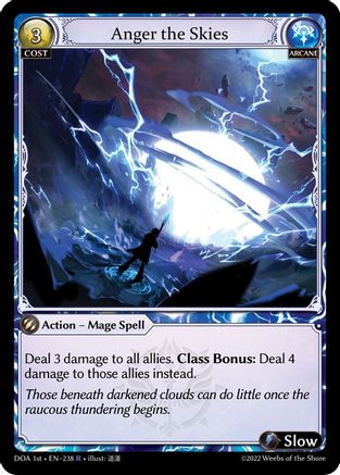 Anger the Skies (238) - Dawn of Ashes 1st Edition - The Grand Archivist