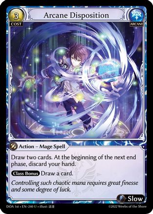 Arcane Disposition (240) - Dawn of Ashes 1st Edition Foil - The Grand Archivist