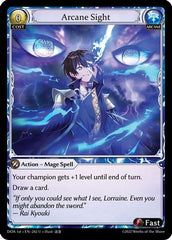 Arcane Sight (242) - Dawn of Ashes 1st Edition Foil - The Grand Archivist
