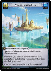 Avalon, Cursed Isle (160) - Dawn of Ashes 1st Edition Foil - The Grand Archivist