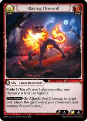 Blazing Direwolf (119) - Dawn of Ashes 1st Edition Foil - The Grand Archivist