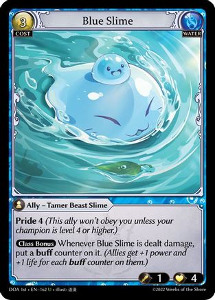 Blue Slime (162) - Dawn of Ashes 1st Edition Foil - The Grand Archivist