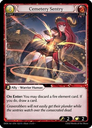 Cemetery Sentry (122) - Dawn of Ashes 1st Edition Foil - The Grand Archivist