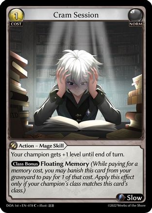 Cram Session (078) - Dawn of Ashes 1st Edition - The Grand Archivist