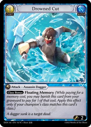 Drowned Cut (167) - Dawn of Ashes 1st Edition Foil - The Grand Archivist