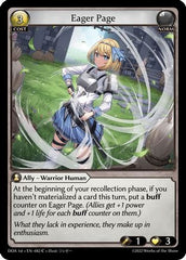 Eager Page (082) - Dawn of Ashes 1st Edition Foil - The Grand Archivist