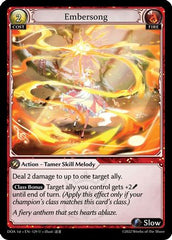 Embersong (129) - Dawn of Ashes 1st Edition Foil - The Grand Archivist