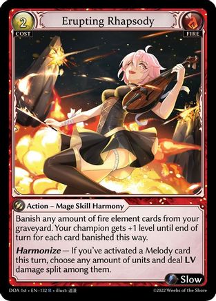 Erupting Rhapsody (132) - Dawn of Ashes 1st Edition - The Grand Archivist