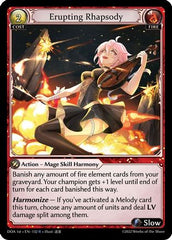 Erupting Rhapsody (132) - Dawn of Ashes 1st Edition Foil - The Grand Archivist