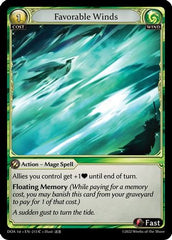 Favorable Winds (213) - Dawn of Ashes 1st Edition Foil - The Grand Archivist