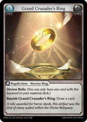 Grand Crusader's Ring (038) - Dawn of Ashes 1st Edition - The Grand Archivist