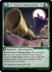 Horn of Beastcalling (068) - Dawn of Ashes 1st Edition Foil - The Grand Archivist
