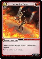 Increasing Danger (144) - Dawn of Ashes 1st Edition Foil - The Grand Archivist