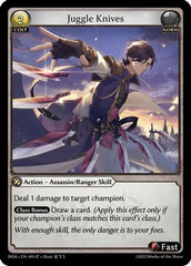 Juggle Knives (095) - Dawn of Ashes 1st Edition Foil - The Grand Archivist