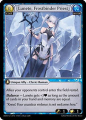 Lunete, Frostbinder Priest (178) - Dawn of Ashes 1st Edition Foil