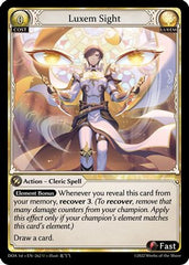 Luxem Sight (262) - Dawn of Ashes 1st Edition Foil - The Grand Archivist