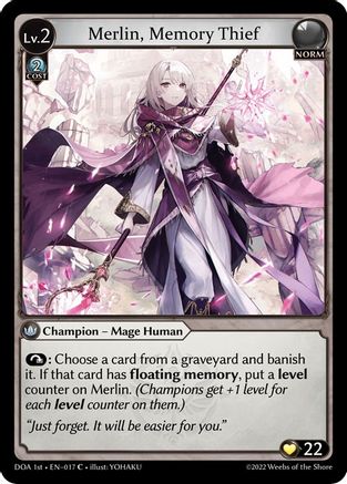 Merlin, Memory Thief (017) - Dawn of Ashes 1st Edition - The Grand Archivist