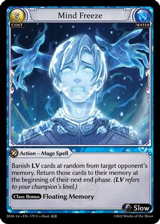 Mind Freeze (179) - Dawn of Ashes 1st Edition Foil - The Grand Archivist