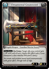 Ornamental Greatsword (046) - Dawn of Ashes 1st Edition Foil - The Grand Archivist
