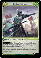 Rallied Advance (218) - Dawn of Ashes 1st Edition Foil - The Grand Archivist