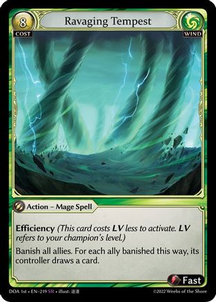 Ravaging Tempest (219) - Dawn of Ashes 1st Edition - The Grand Archivist