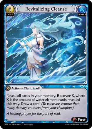 Revitalizing Cleanse (186) - Dawn of Ashes 1st Edition - The Grand Archivist