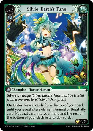 Silvie, Earth's Tune (012) - Dawn of Ashes 1st Edition Foil - The Grand Archivist