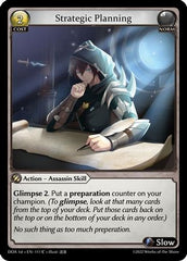 Strategic Planning (111) - Dawn of Ashes 1st Edition - The Grand Archivist