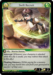 Swift Recruit (225) - Dawn of Ashes 1st Edition Foil - The Grand Archivist