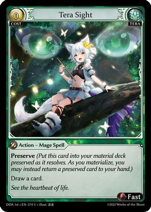 Tera Sight (274) - Dawn of Ashes 1st Edition Foil - The Grand Archivist