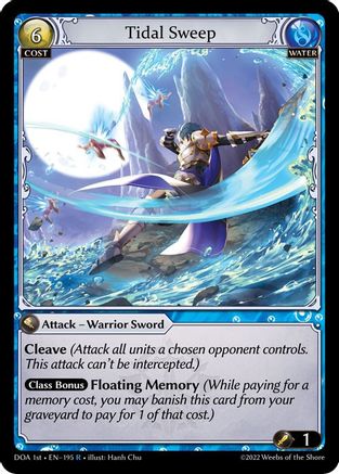 Tidal Sweep (195) - Dawn of Ashes 1st Edition Foil - The Grand Archivist