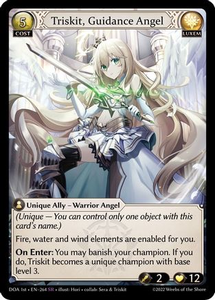 Triskit, Guidance Angel (264) - Dawn of Ashes 1st Edition - The Grand Archivist