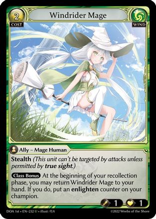 Windrider Mage (232) - Dawn of Ashes 1st Edition - The Grand Archivist