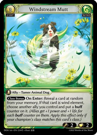 Windstream Mutt (234) - Dawn of Ashes 1st Edition Foil - The Grand Archivist