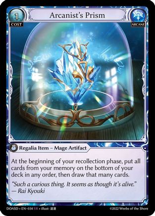 Arcanist's Prism (034) - Dawn of Ashes Starter Decks - The Grand Archivist