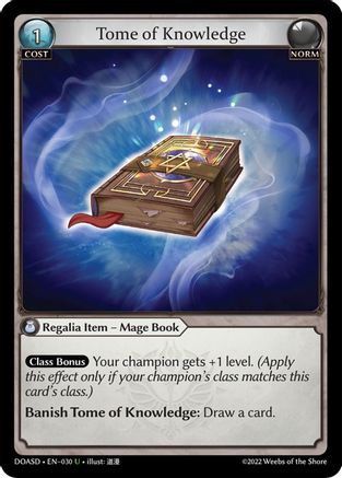 Tome of Knowledge (030) - Dawn of Ashes Starter Decks - The Grand Archivist
