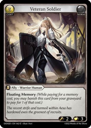Veteran Soldier (062) - Dawn of Ashes Starter Decks - The Grand Archivist
