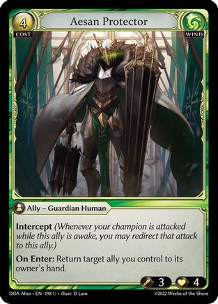 Aesan Protector (198) - Dawn of Ashes Alter Edition - The Grand Archivist