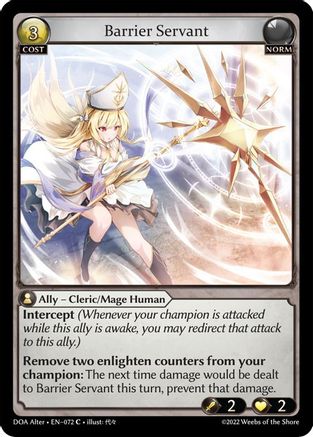 Barrier Servant (072) - Dawn of Ashes Alter Edition - The Grand Archivist