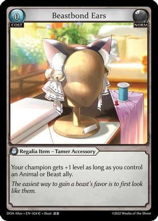 Beastbond Ears (024) - Dawn of Ashes Alter Edition Foil - The Grand Archivist