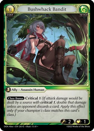 Bushwhack Bandit (203) - Dawn of Ashes Alter Edition Foil - The Grand Archivist