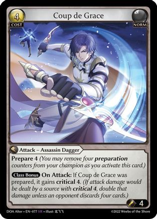 Coup de Grace (077) - Dawn of Ashes Alter Edition - The Grand Archivist