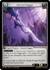 Curved Dagger (031) - Dawn of Ashes Alter Edition Foil - The Grand Archivist