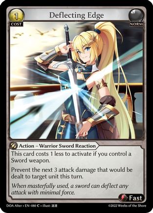 Deflecting Edge (080) - Dawn of Ashes Alter Edition - The Grand Archivist