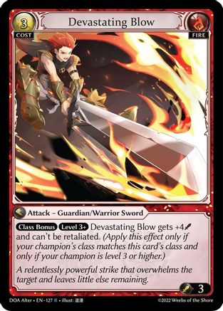 Devastating Blow (127) - Dawn of Ashes Alter Edition - The Grand Archivist