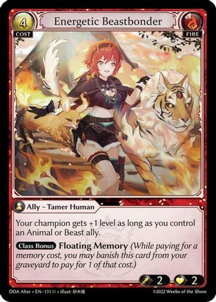 Energetic Beastbonder (131) - Dawn of Ashes Alter Edition - The Grand Archivist