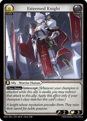 Esteemed Knight (085) - Dawn of Ashes Alter Edition Foil - The Grand Archivist