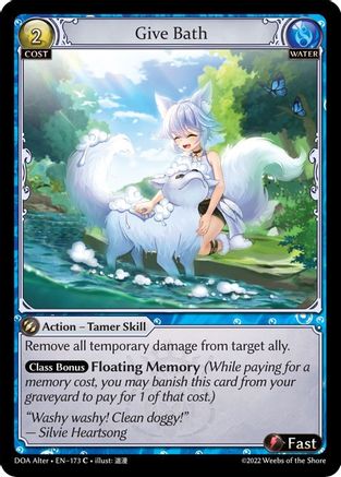 Give Bath (173) - Dawn of Ashes Alter Edition Foil - The Grand Archivist